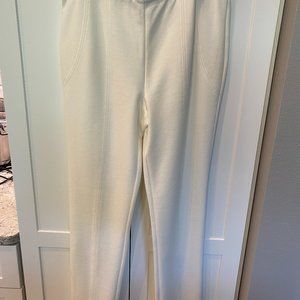 Winter White/Creme Pull On Slacks - Size 12